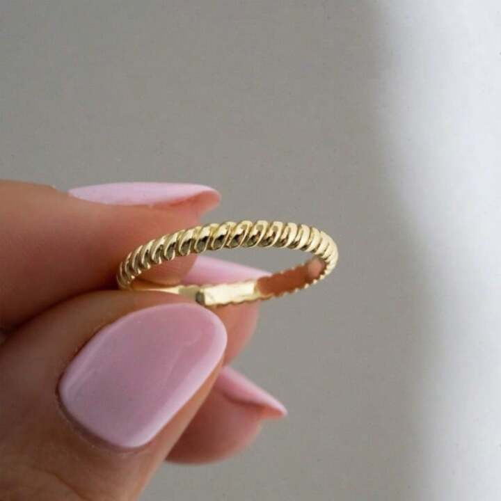 1pc Fashionable Simple Spiral Design Ring For Women, Suitable For Casual Wear And Parties | SHEIN
