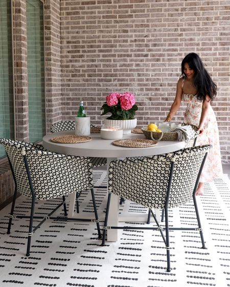 AD I refreshed my outdoor dining with this gorgeous Maceo stone top dining table from @kathykuohome I love how durable the top looks and feels and it gives the entire space a modern updated look. I anchored everything with this outdoor rug  which is water and weather resistant. #lovewhereyoulive

If you are also, looking to refresh your outdoor space, start building your cart now for the upcoming memorial sales event from 5/16-5/28 !


#LTKHome #LTKSeasonal