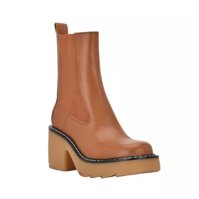 Marc Fisher LTD Women's Fredy Lug Sole Booties, Brown, 9.5M | Belk