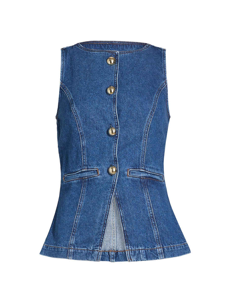 Women's Ophelia Denim Top - Keila - Size 4 | Saks Fifth Avenue
