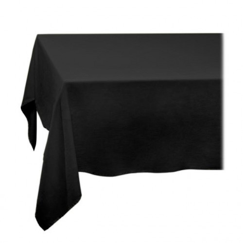 L'Objet Linen Sateen Black Napkins 20 x 20", Set of 4 | Gracious Style