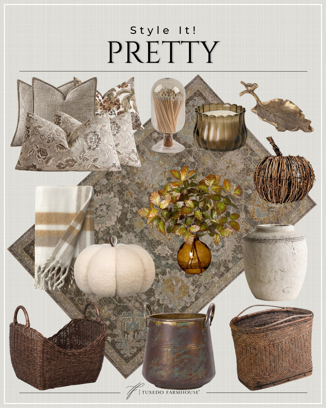 Fall styling made easy with warm, collected layers. 🤎 I love the mix of vintage-inspired florals, woven textures, soft neutral pillows, cozy throws and aged finishes. Add a few pumpkins and pretty fall stems for an effortless seasonal refresh that can carry your home through Thanksgiving!

#LTKHome #LTKSeasonal #LTKStyleTip #FallDecor #FallHome #CozyHome #AmazonHome #AutumnDecor 

 #LTKSeasonal #LTKHome #LTKSaleAlert
