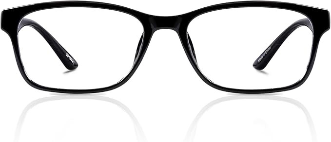 ZENNI Black Rectangle Blue Light Glasses Blue Light Blocking Glasses for Women Men Black Frame Co... | Amazon (US)