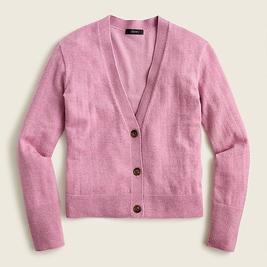 Featherweight cashmere cinched-waist cardigan | J.Crew US