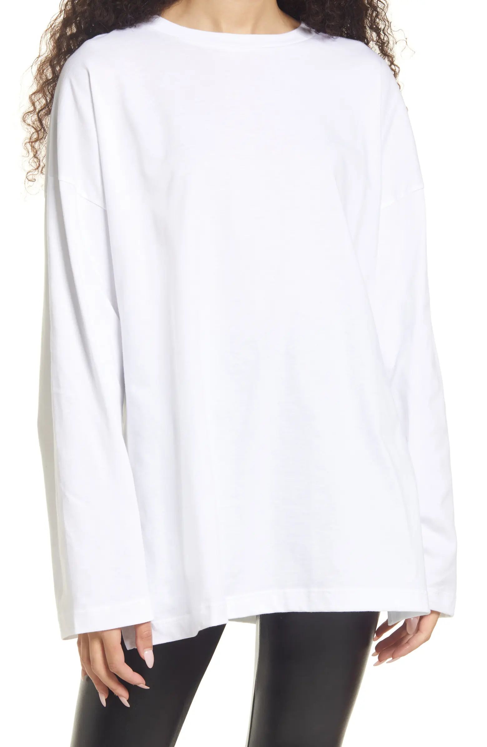 Long Sleeve Cotton Skater Shirt | Nordstrom