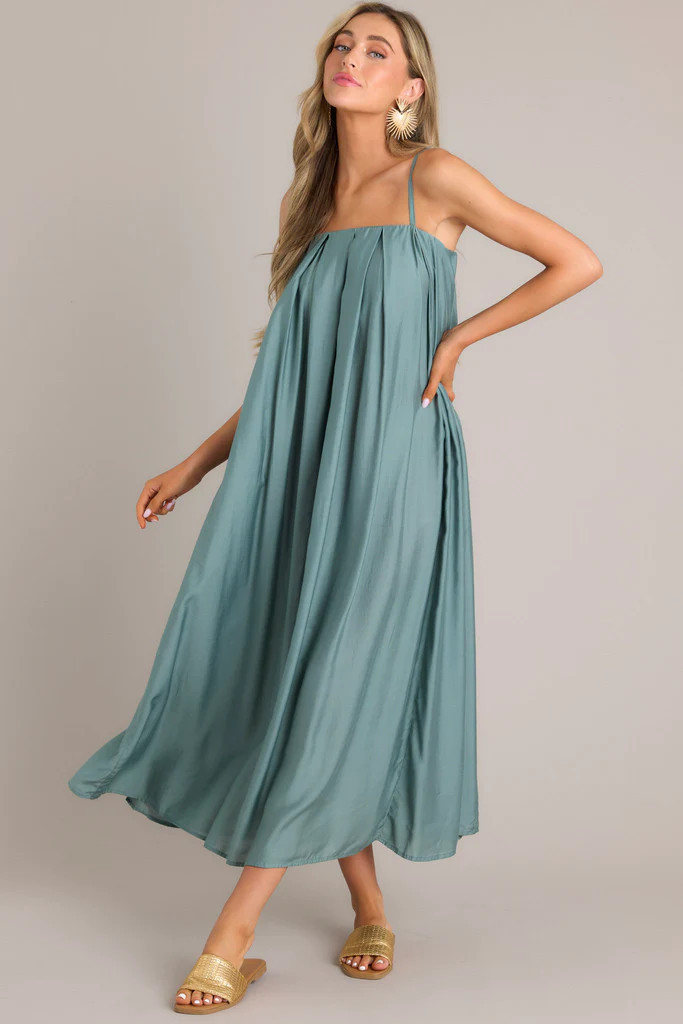 I Need Somebody Sage Green Maxi Dress | Red Dress