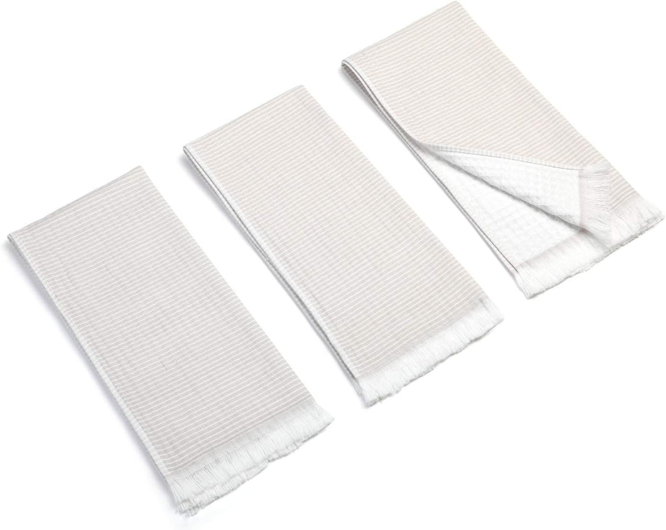 Mia'sDream Premium Cotton Hand Face Head Guest Gym Tassles Towel Set, Soft Absorbent Waffle Kitch... | Amazon (US)