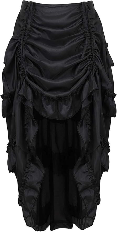 Women's Steampunk Gothic High Low Cyberpunk Victorian Skirt Medieval Renaissance Skirts Cosplay O... | Amazon (US)