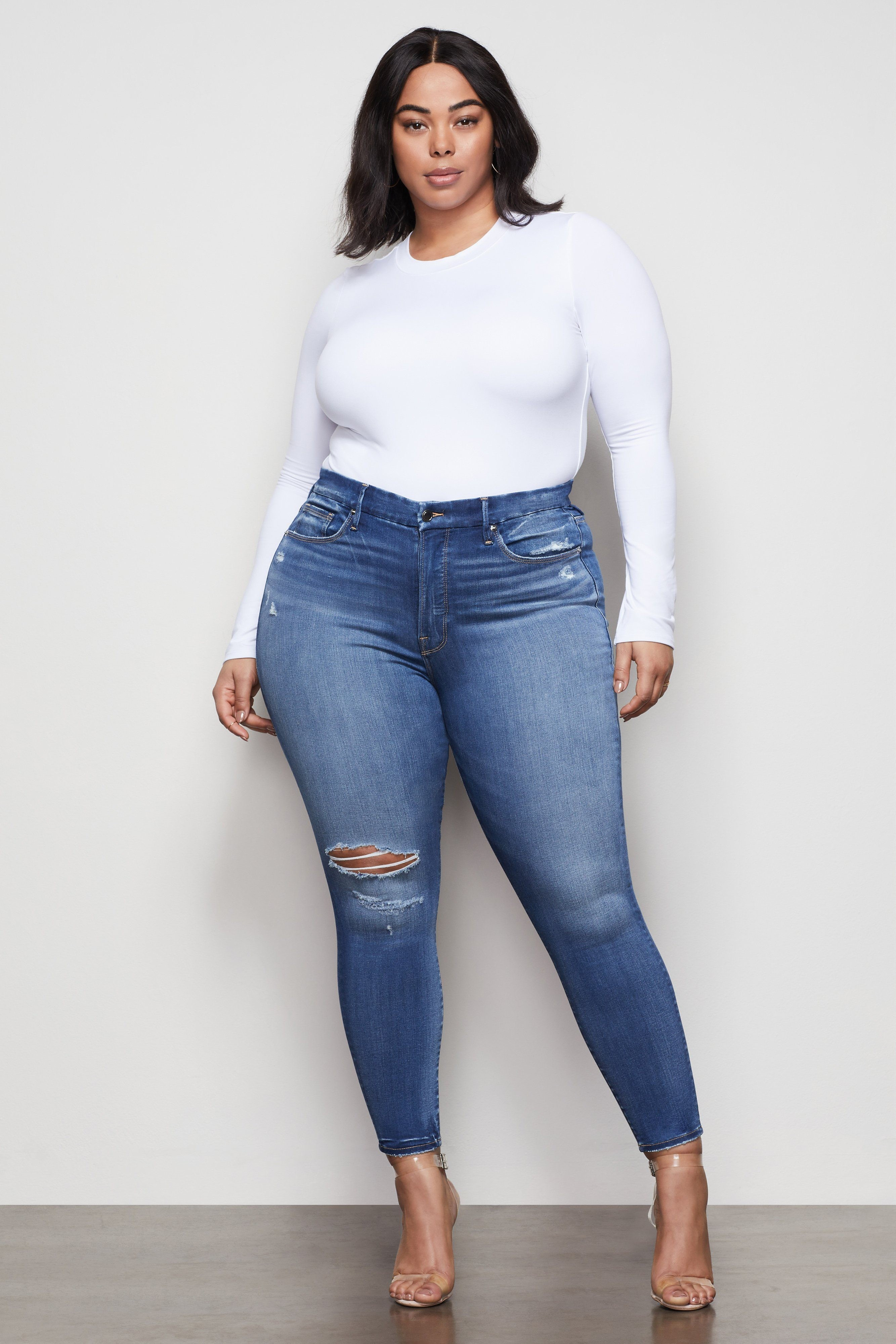 GOOD LEGS CROP | BLUE377 | Good American