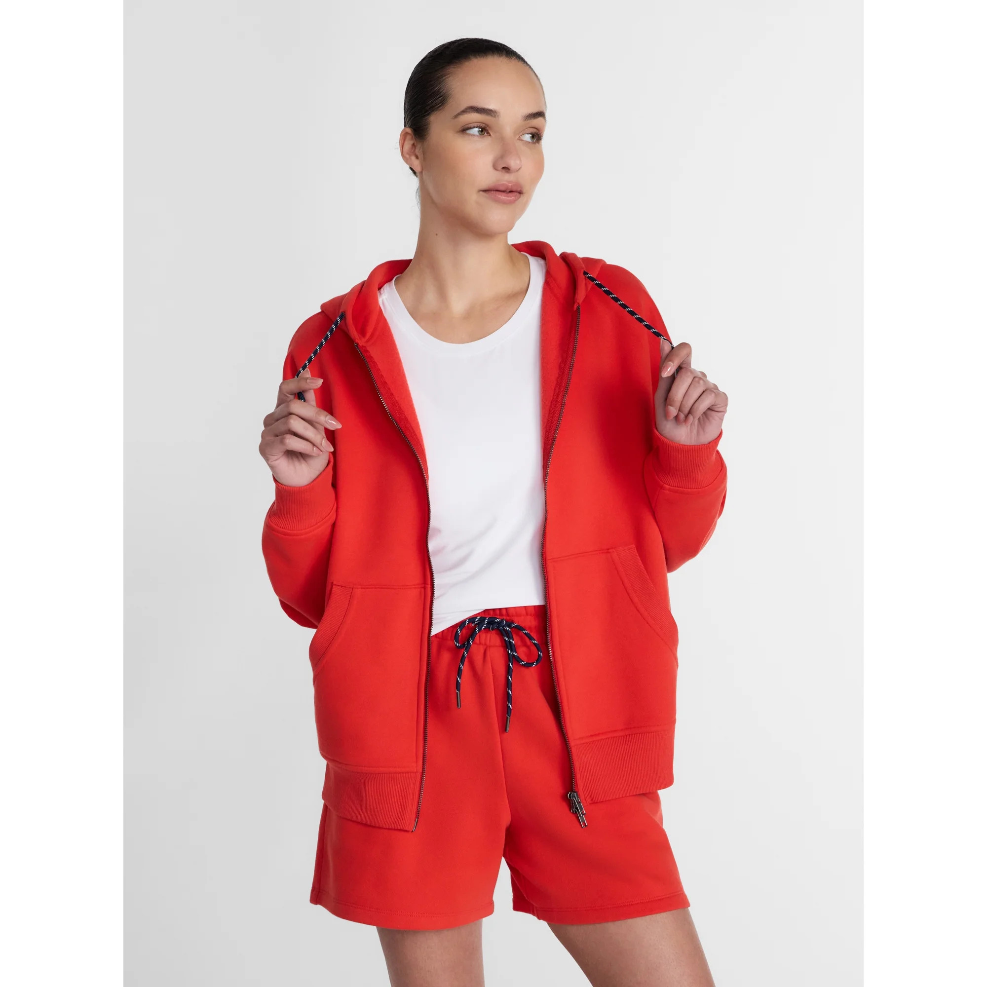 Athletic Works Women's and Women's Plus Full Zip Fleece Hoodie, Sizes XS-4X | Walmart (US)