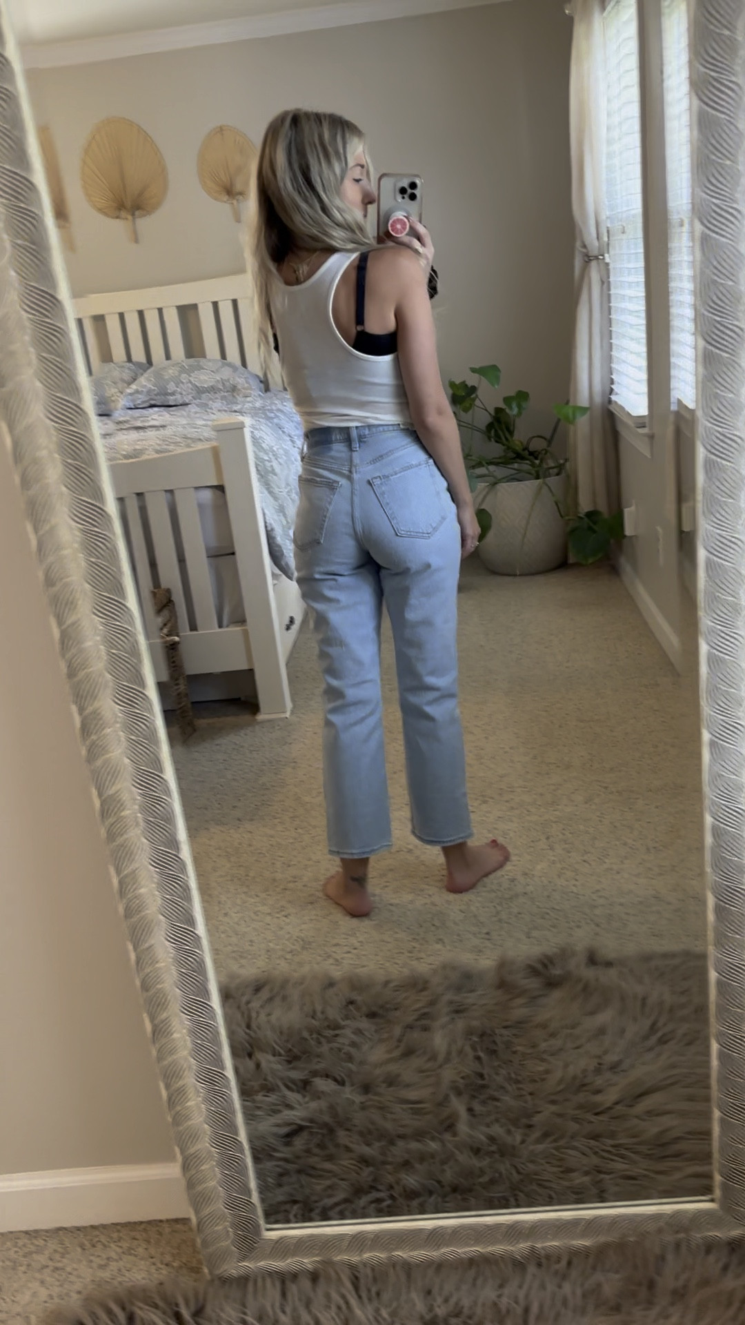 Abercrombie Curve Love Ultra High Rise 90s Straight Jean. They run little bit big but I like a relaxed fit. Wearing a 25. 

#LTKcurves #LTKFind #LTKunder100
