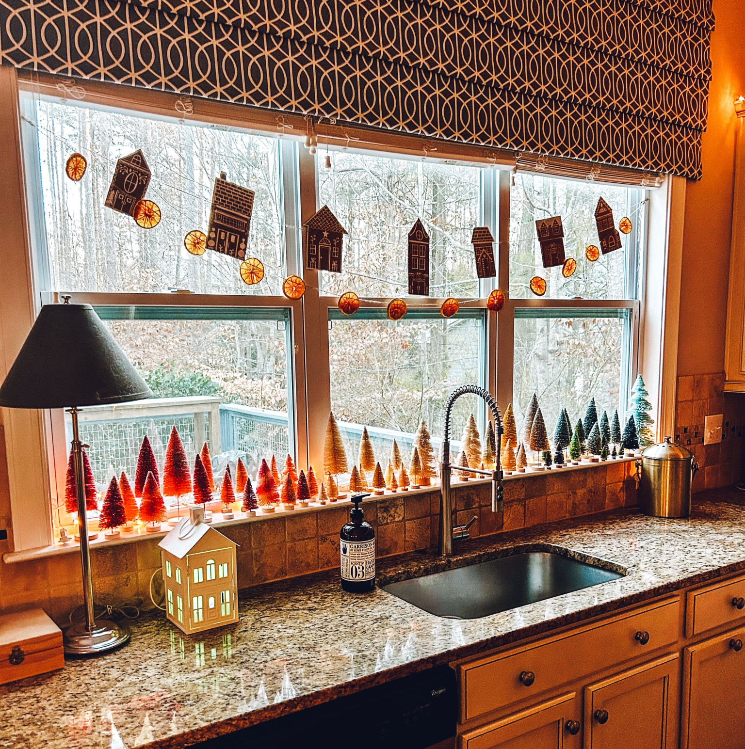 Bottle brush tree windowsill 


#LTKHome #LTKSeasonal #LTKHoliday