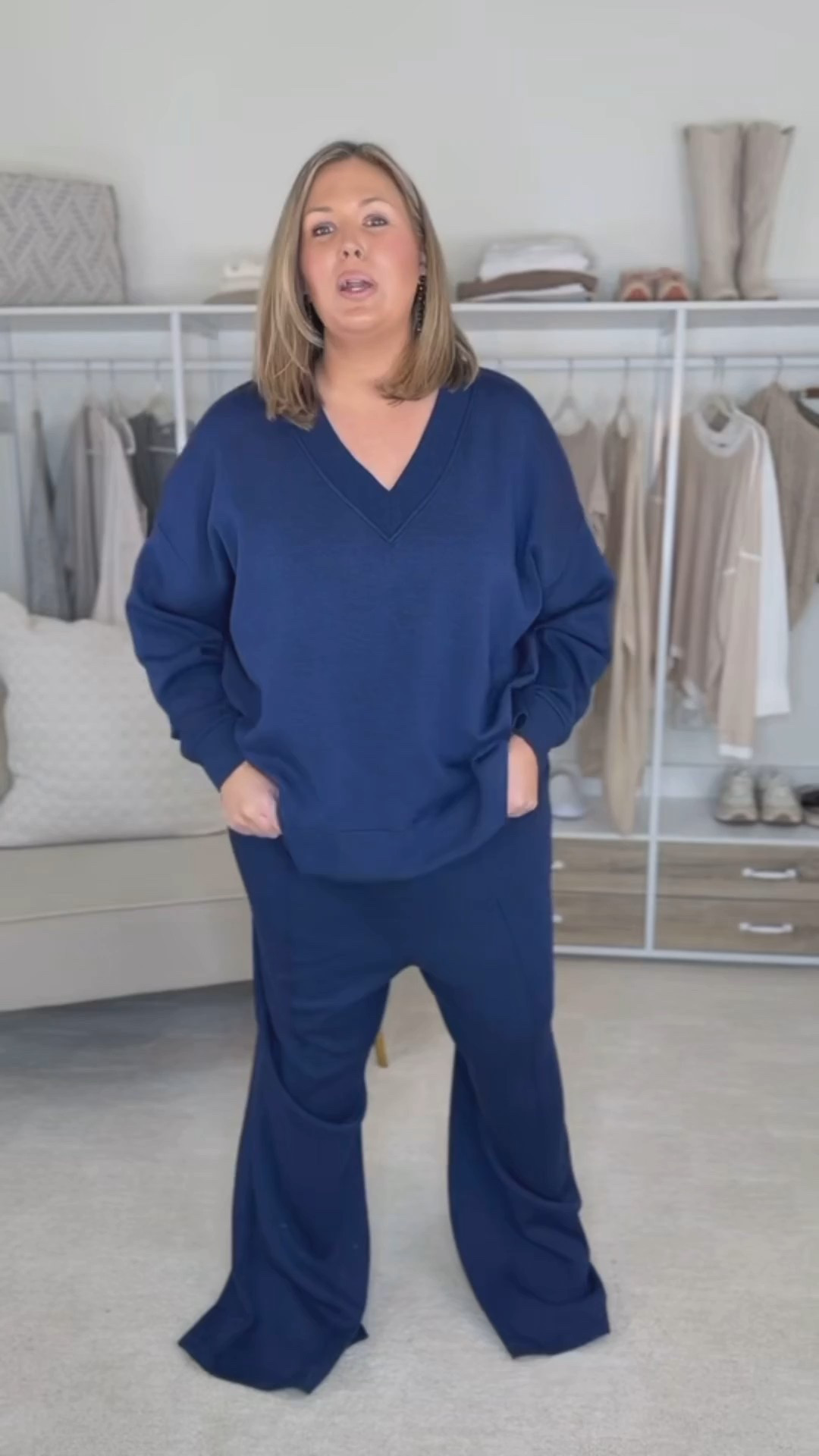 SALE ALERT!! The absolute best matching set!!!! Get it before it sells out!!! I recommend sizing up for length and room, but it runs true! 
I have the 3X on in top and bottom - as a reminder I’m 5’8 18/20/2X !!

Plus size fashion, everyday outfits, matching set, comfy casual, spanx finds, midsize outfits 

#LTKPlusSize #LTKSaleAlert #LTKMidsize