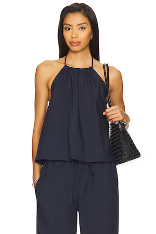 CLYQUE Tauni Top in Navy from Revolve.com | Revolve Clothing (Global)