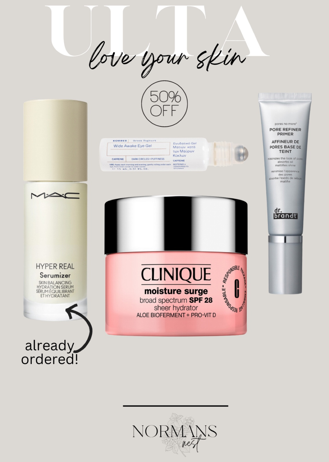Todays half off Ulta skincare deals. I already ordered the Mac serum-I’ve heard great things. And some great eye cream options!

#LTKbeauty #LTKsalealert