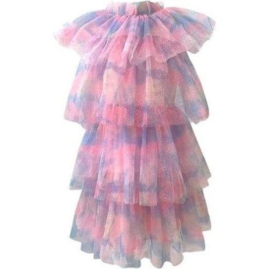 Water Color Tulle Dress, Pink | Maisonette