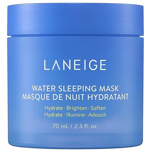 LANEIGE Water Sleeping Mask Overnight Gel, Replenishes Skin to Brighten, Clarify, Hydrate and Str... | Amazon (US)