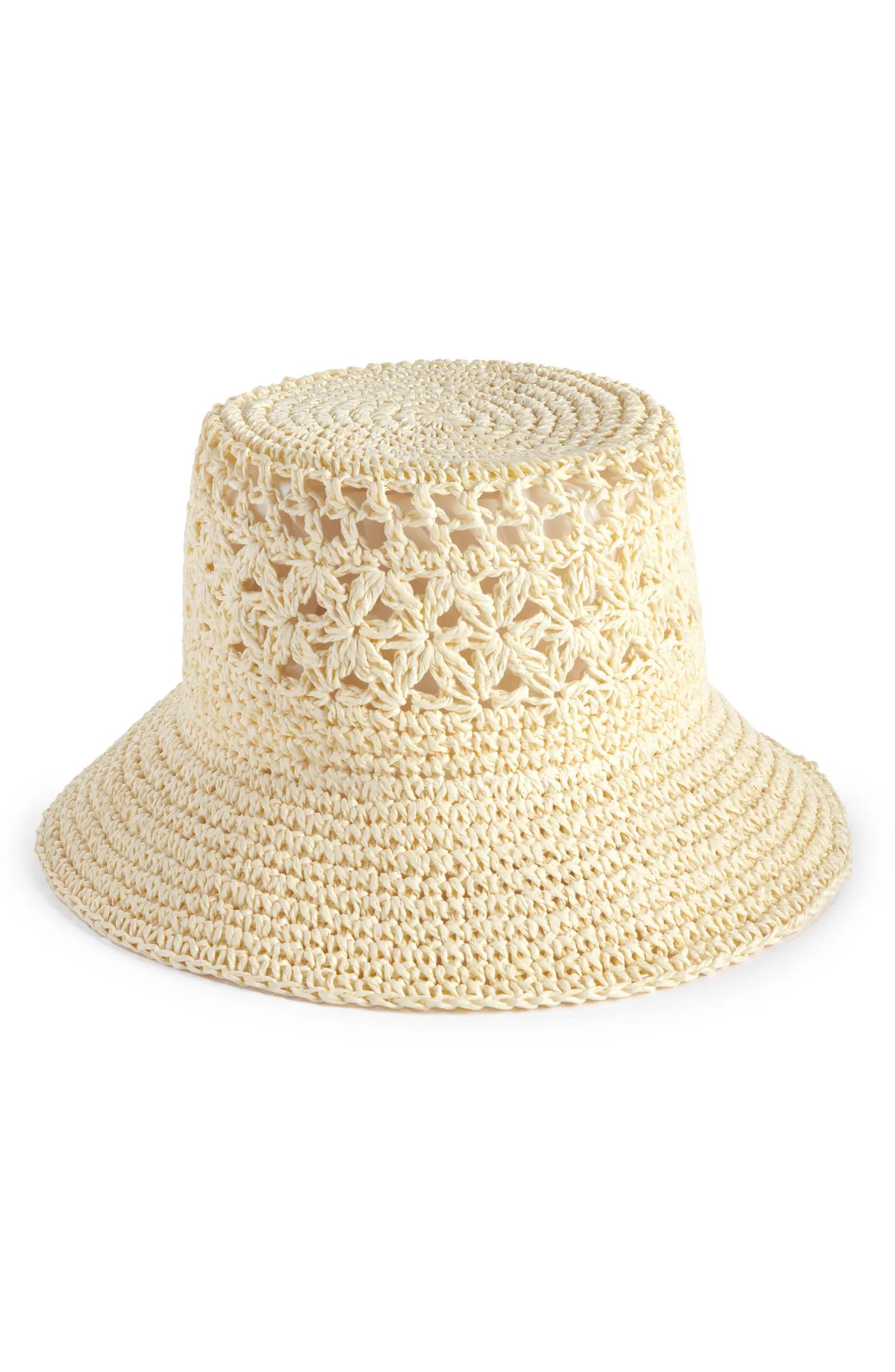 Nordstrom Crafted Weave Packable Bucket Hat | Nordstrom | Nordstrom