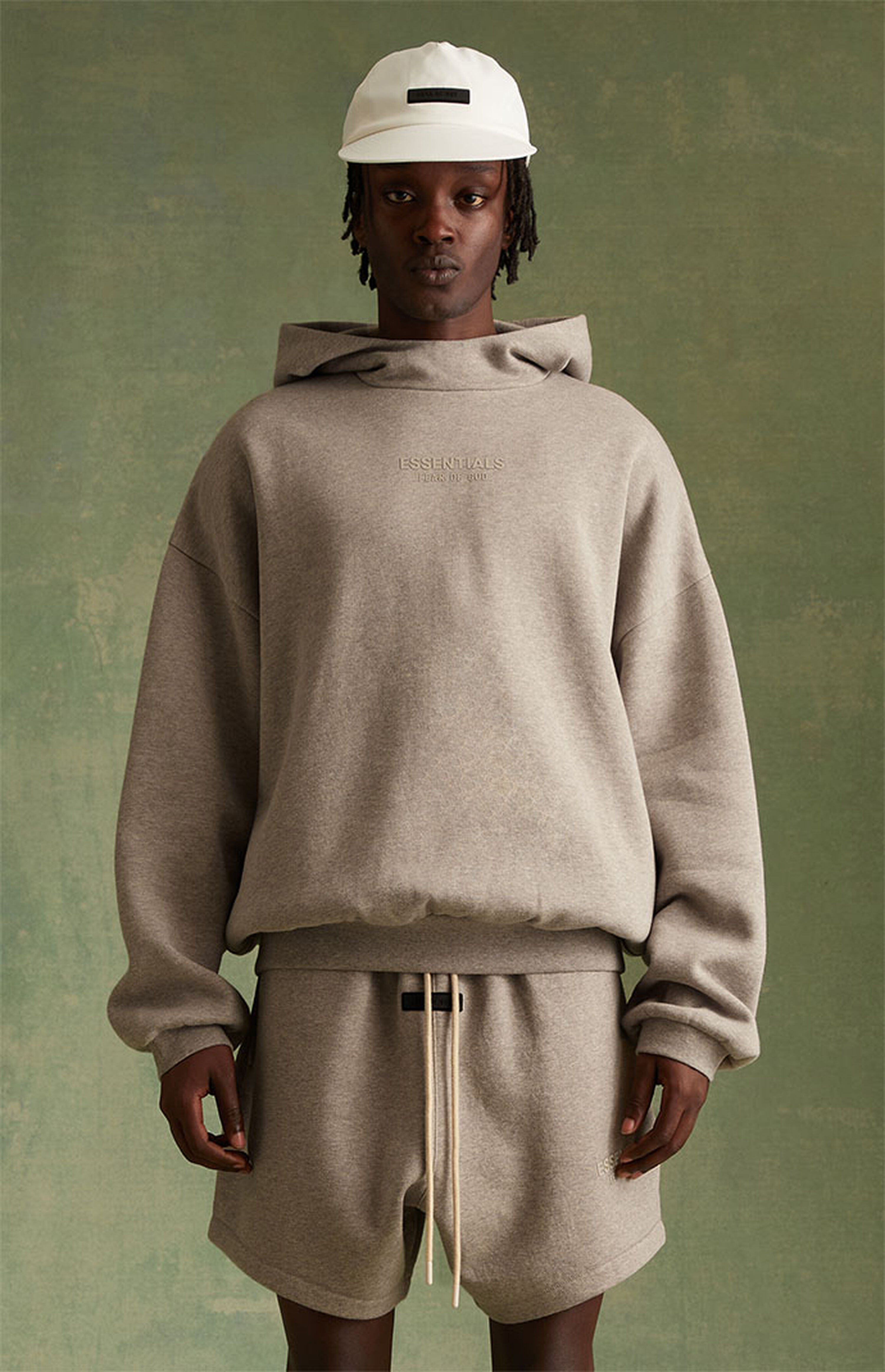 Fear of God Essentials Core Heather Hoodie | PacSun