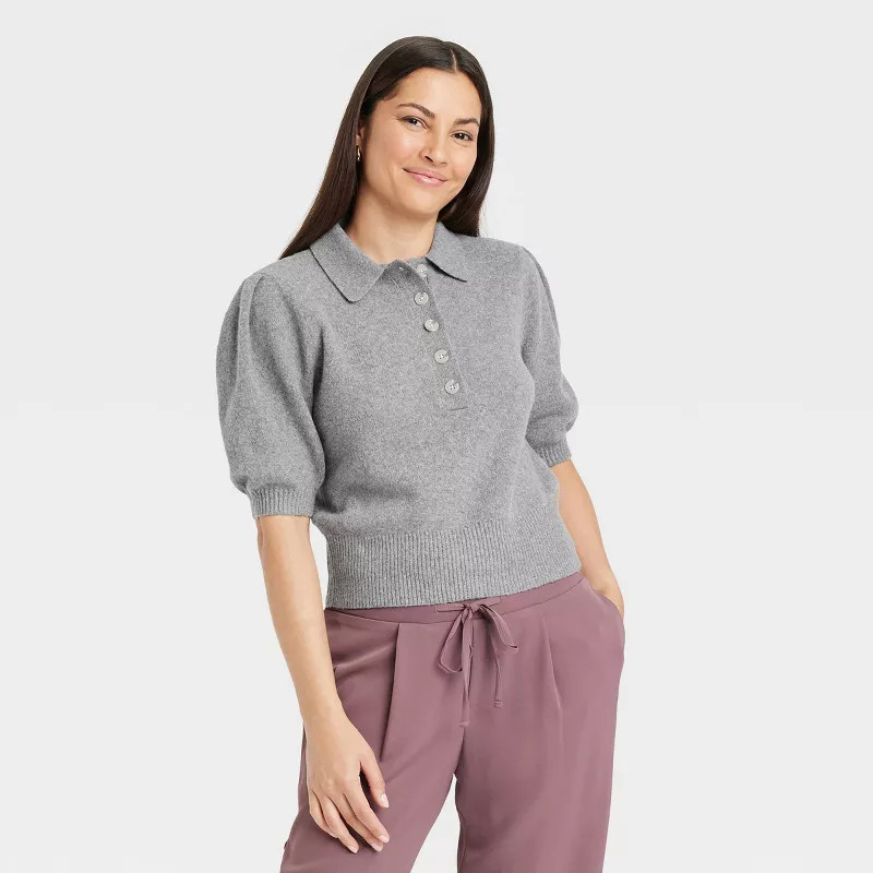 Women's Polo Sweater - A New Day™ | Target