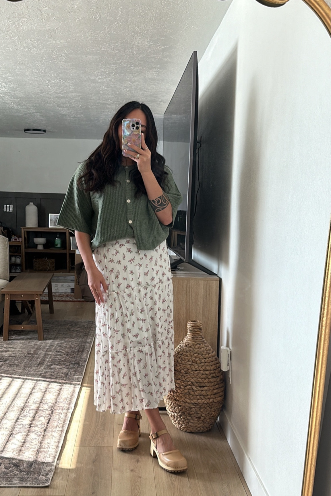 SUNDAY OOTD 🌷🤎 casual outfits , church outfit of the day, Walmart finds, aerie cardigan 

#LTKFindsUnder100 #LTKStyleTip #LTKFindsUnder50