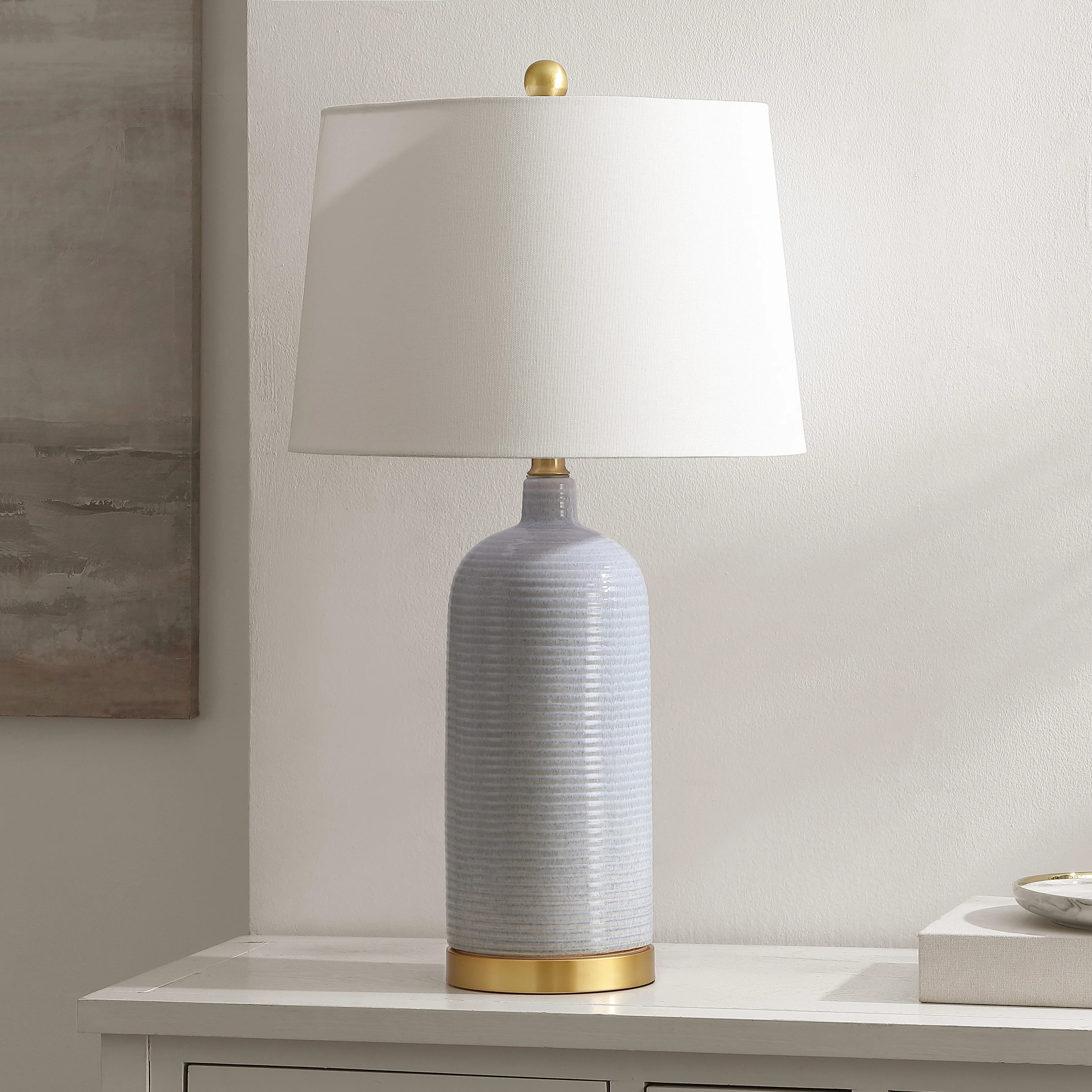 Sand & Stable™ Sevan 27" Blue/Gold Table Lamp & Reviews | Wayfair | Wayfair North America