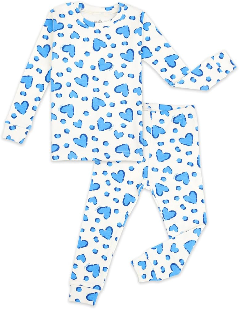 moimoln Sibling Matching 6M-8Y Soft Warm Cotton Modal Character Long Sleeve Snug-Fit Pajama Long ... | Amazon (US)