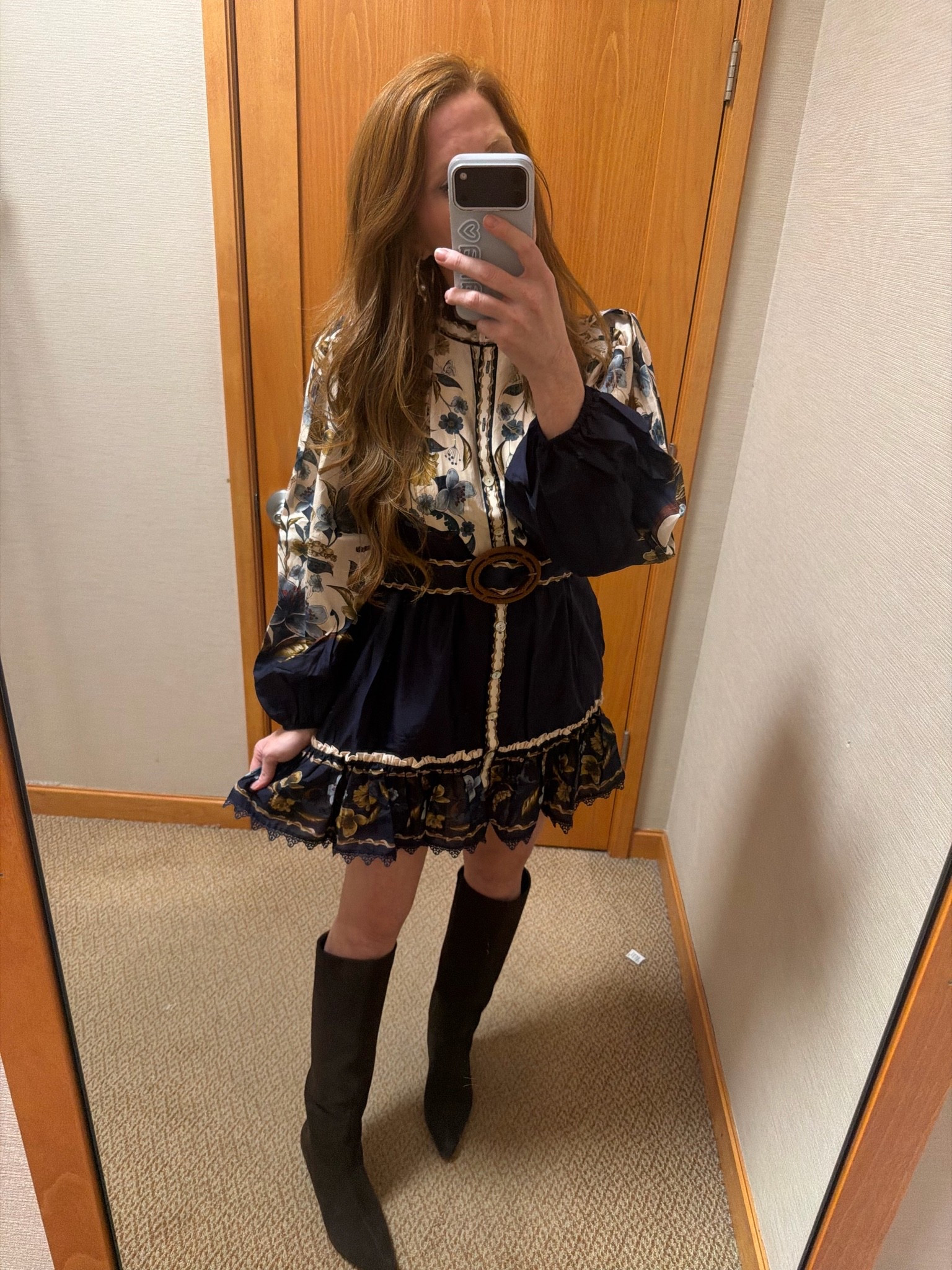 fall dress. perfect for thanksgiving.