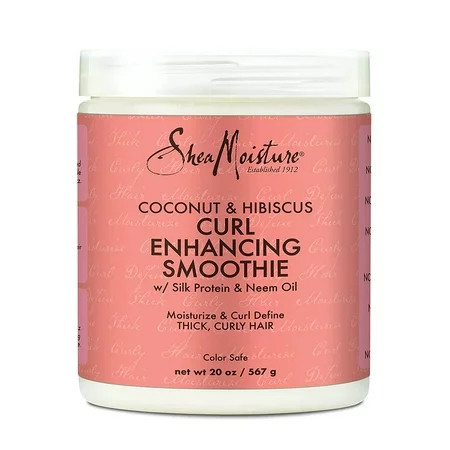 SheaMoisture Curl Enhancing Smoothie Hair Cream for Thick Curly Hair Coconut and Hibiscus 20 Oz.. | Walmart (US)