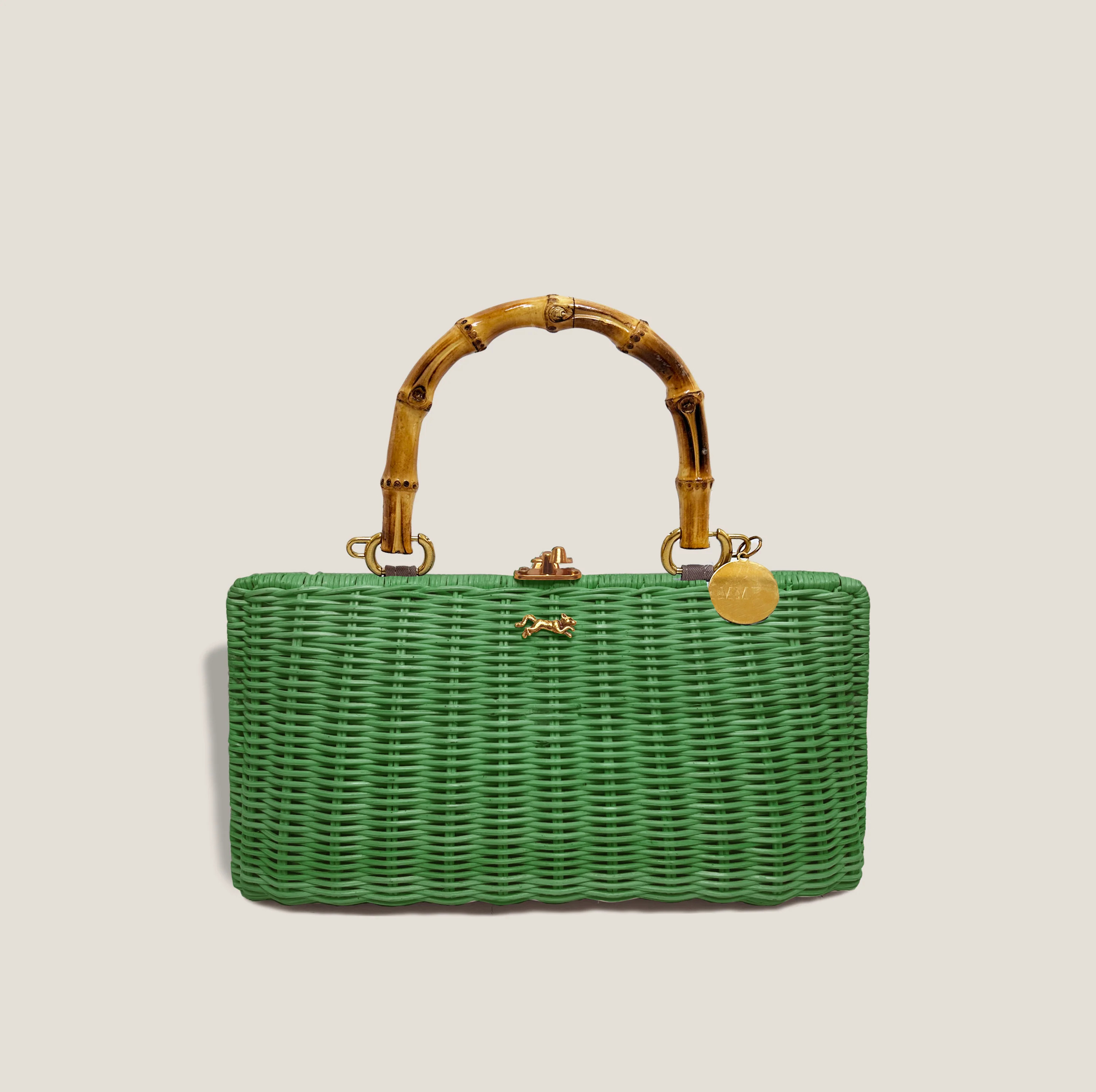 MME. KELLY BAMBOO CLUTCH -  ENVY | MME.MINK