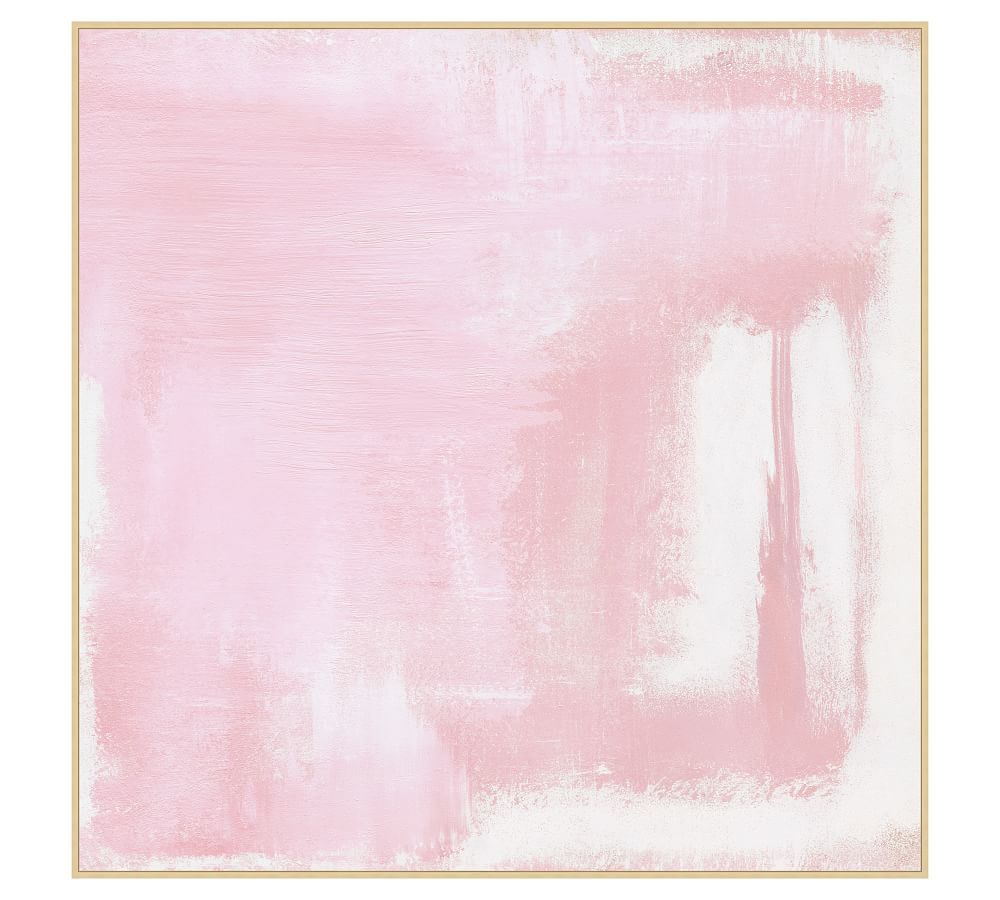 Pink Cotton Framed Canvas | Pottery Barn (US)