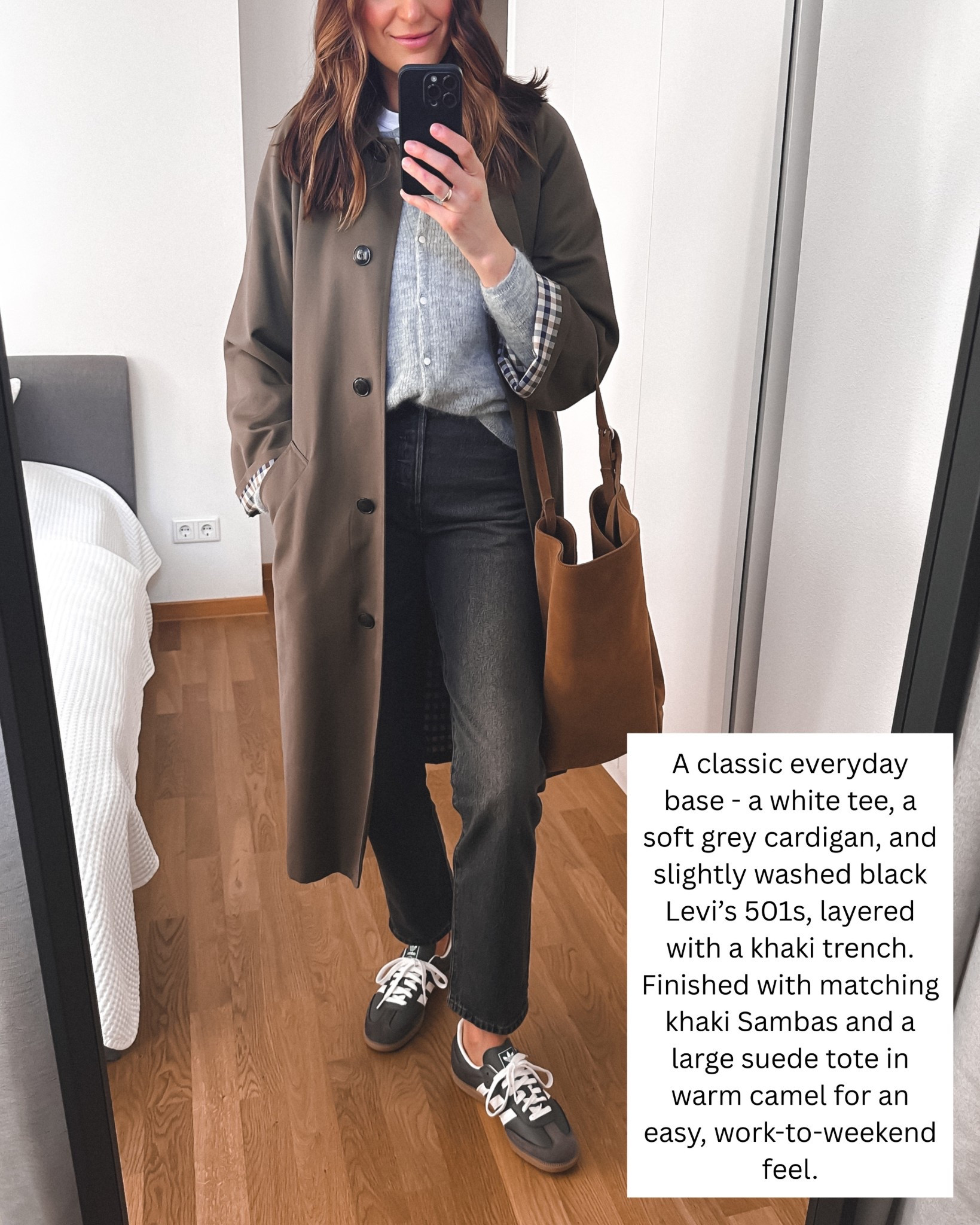 Casual look - everything is linked, some pieces on a major sale %

Black Levi’s , trench, grey cardigan, sneakers 



#LTKjeans #LTKstyletip