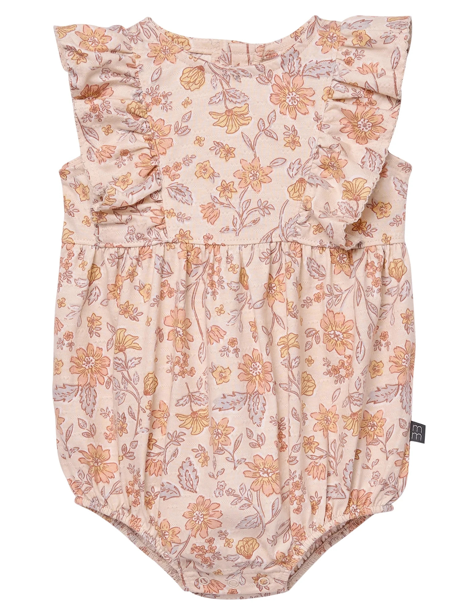 Modern Moments by Gerber Baby Girl Bubble Romper with Eyelet Trim, Sizes 0/3 onths - 24 Months | Walmart (US)