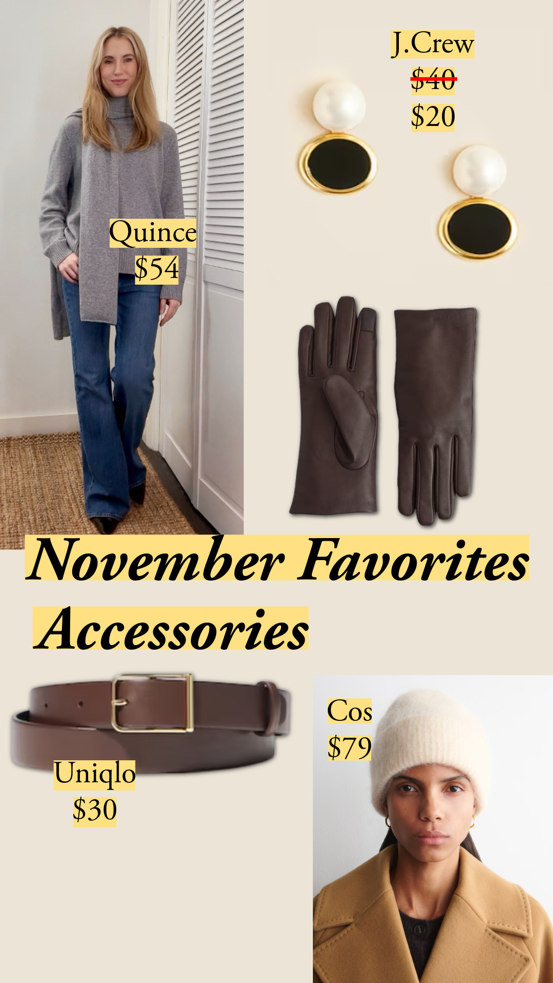 November Favorites | J.Crew | Everlane | Accesories | Quince | Mango | Sale alert | Styletips  

 #LTKCyberWeek #LTKHoliday #LTKSaleAlert