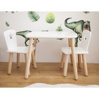 Montessori Furniture, Kids Table & Chairs, Toddler Desk, Activity, Chair Set | Etsy (US)