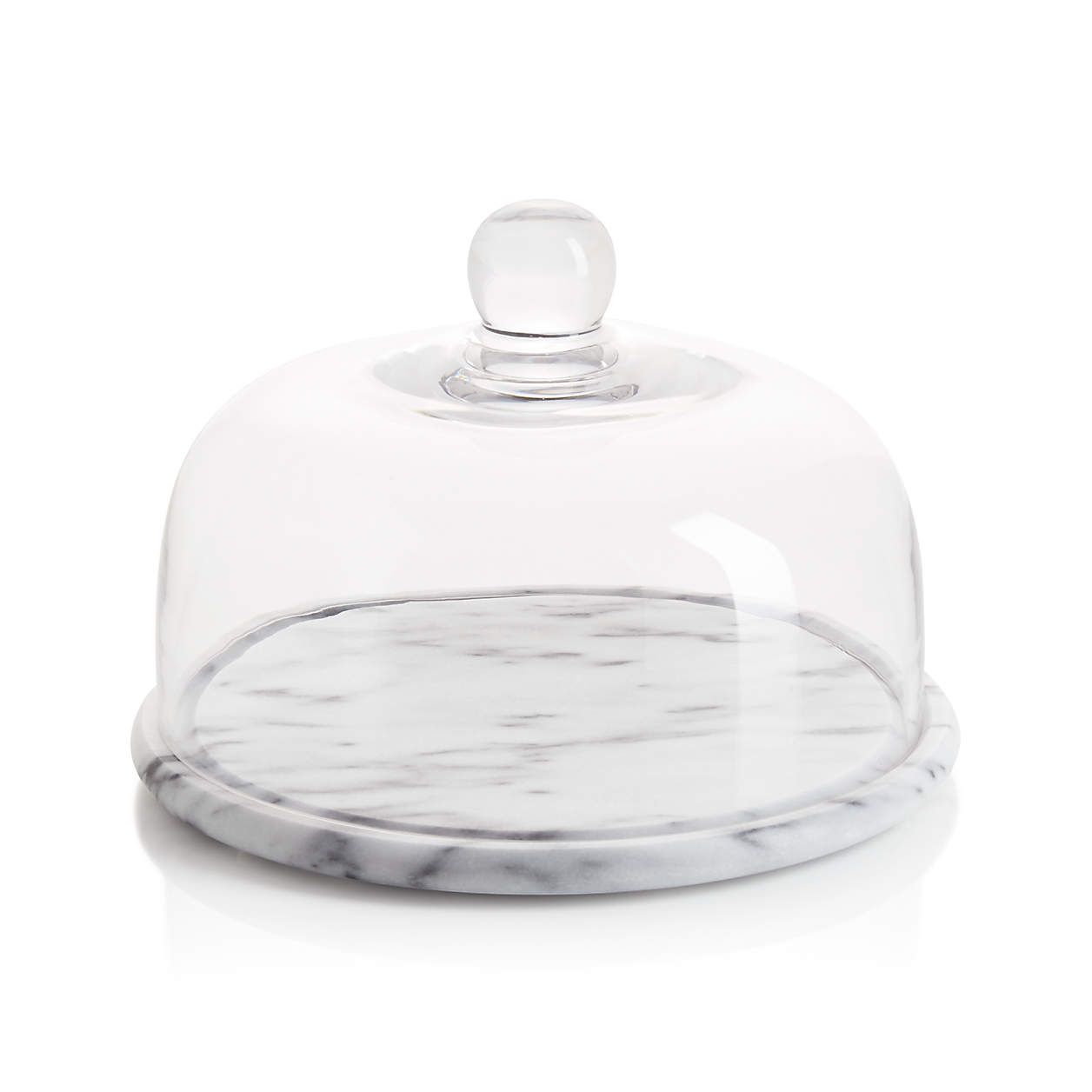 Marble and Glass Cheese Dome + Reviews | Crate and Barrel | Crate & Barrel