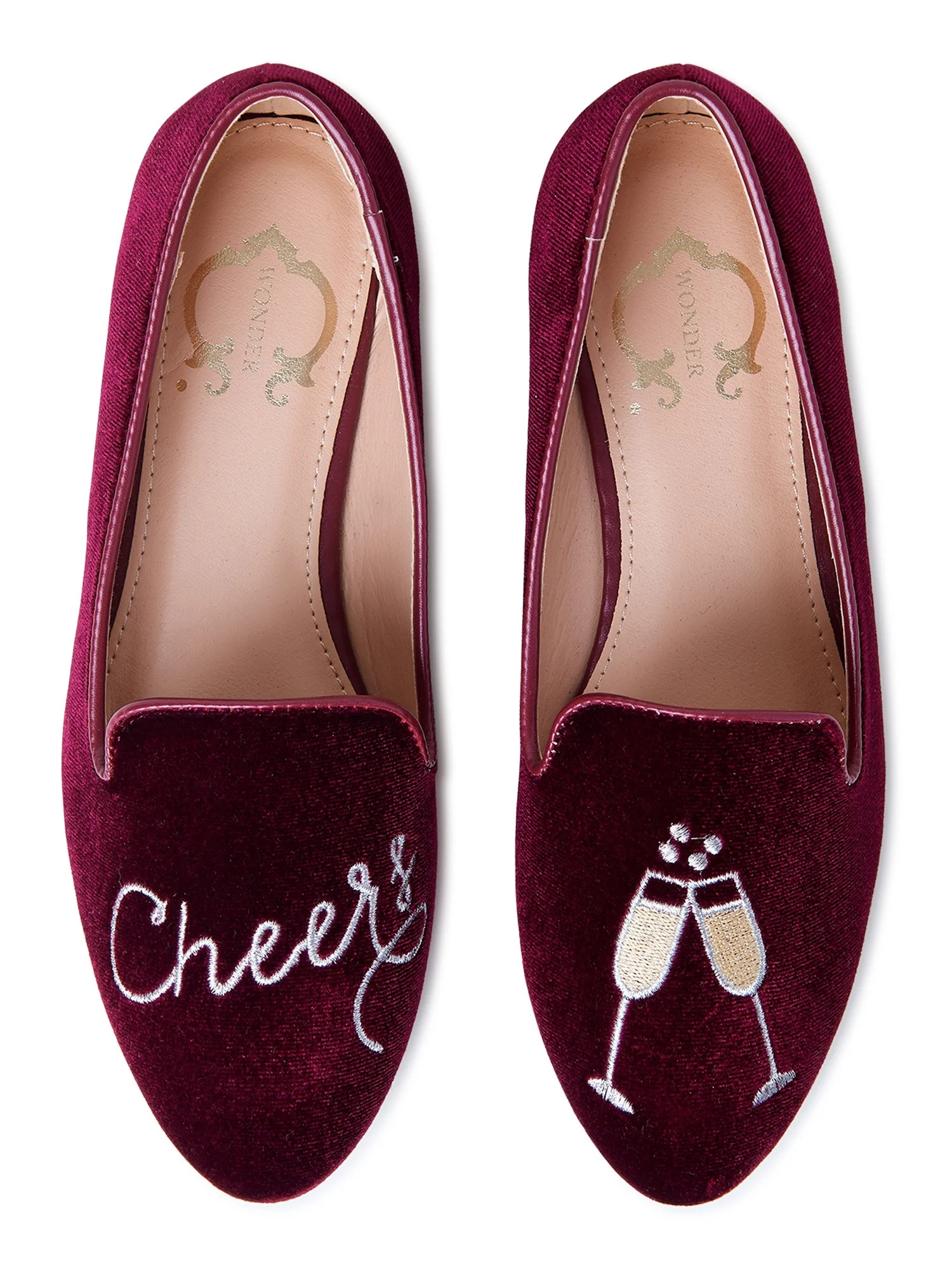 C. Wonder Women's Holiday Smoking Flats | Walmart (US)