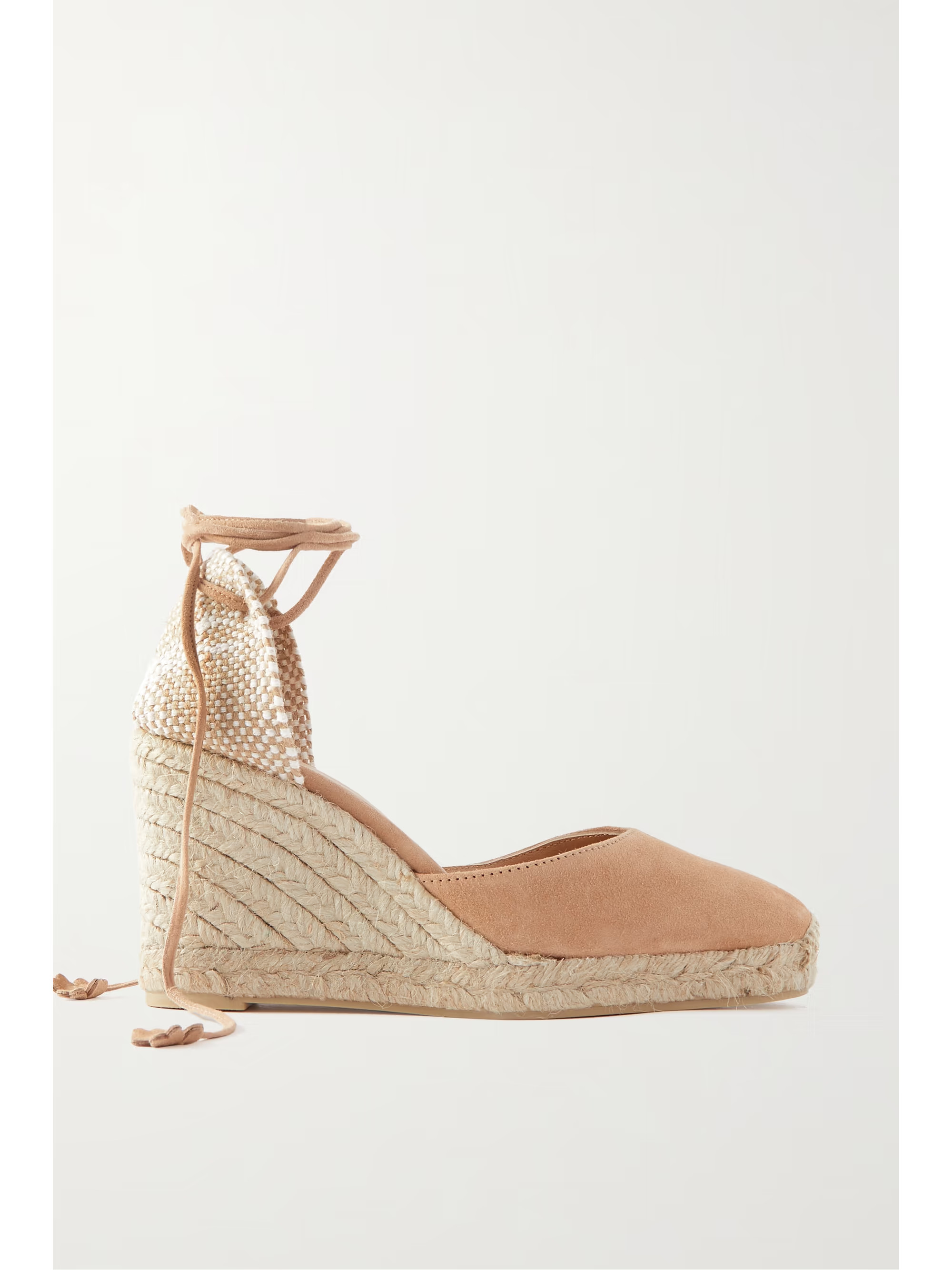 + NET SUSTAIN Carina 80 suede wedge espadrilles | NET-A-PORTER (US)