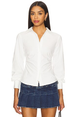 ALL THE WAYS Millie Button Up Top in White from Revolve.com | Revolve Clothing (Global)
