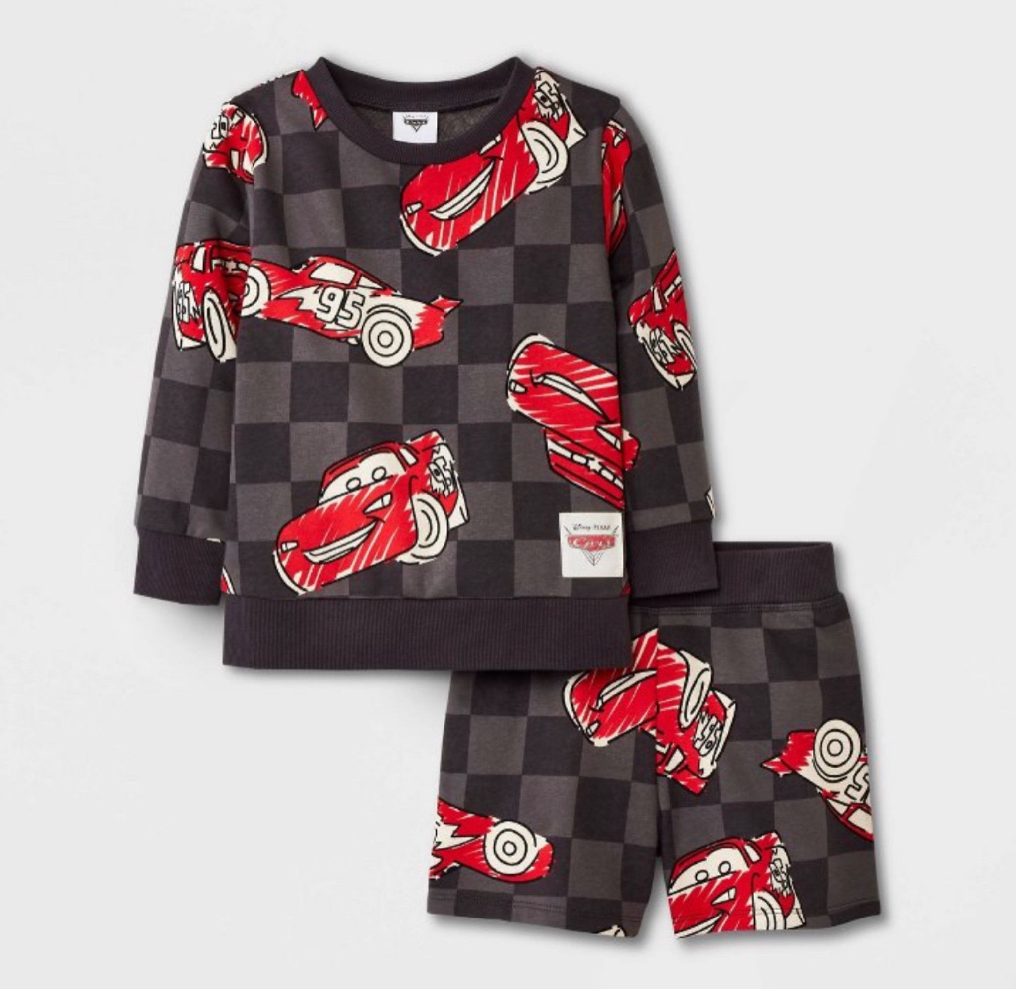 Disney Pixar Cars long sleeve & short set! 🤍 so cute for toddler boys • target find • lightning mcqueen 

#LTKkids
