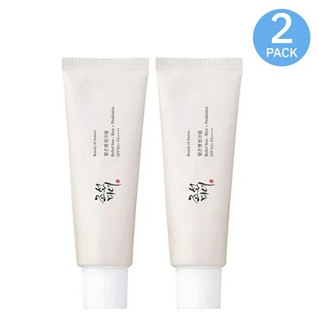 Beauty of Joseon Relief Sun : Rice + Probiotics Sunscreen SPF 50+ PA++++ 50ml (2-PACK) | Walmart (US)
