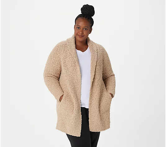 Barefoot Dreams Boucle Shawl Cardi | QVC