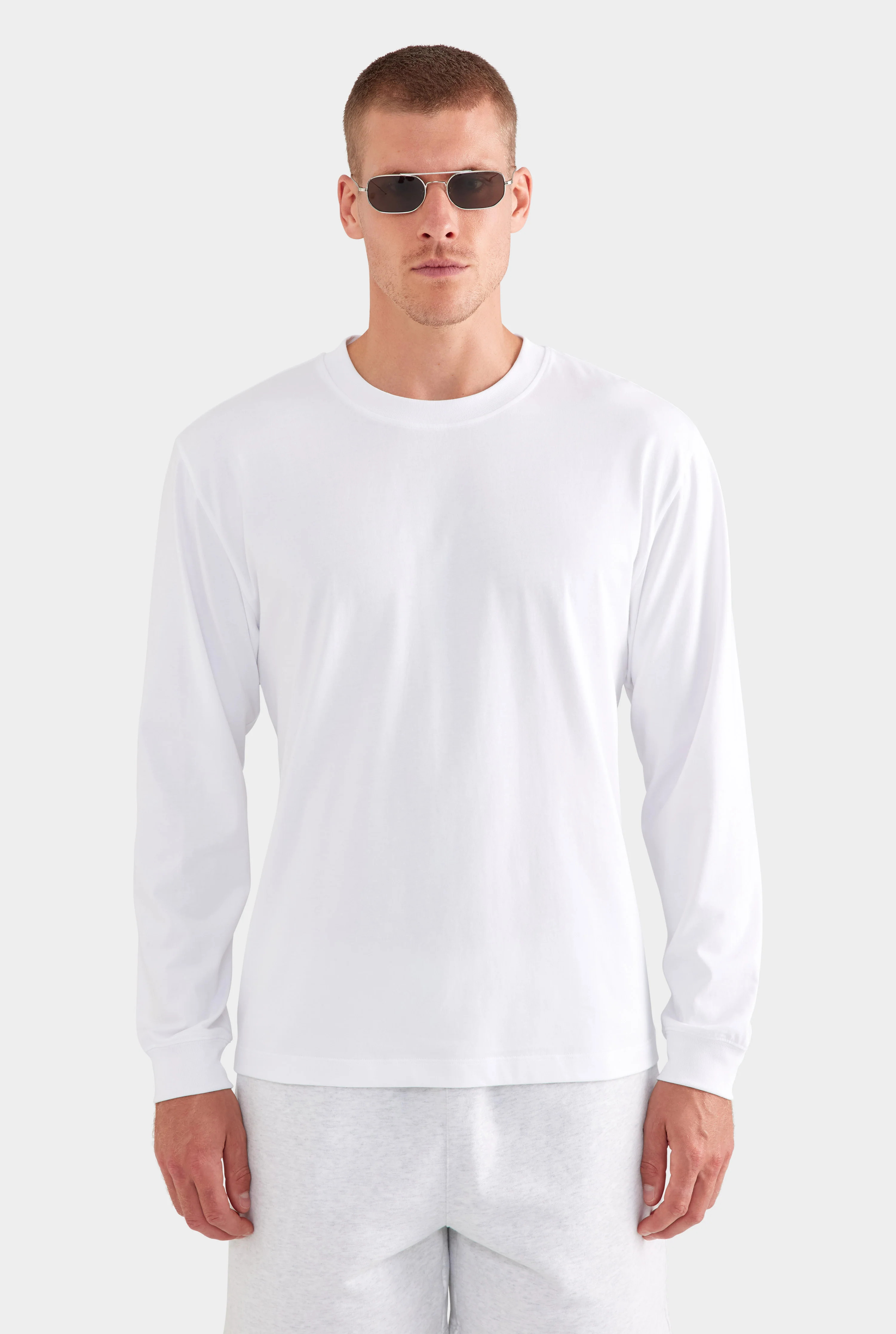 Standard Long Sleeve T Shirt White | Venroy | Venroy AU