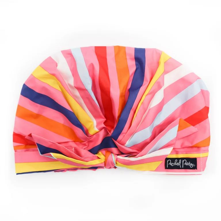 Packed Party Stripe Here Stripe Now Adjustable and Reusable Water-proof Shower Cap | Walmart (US)