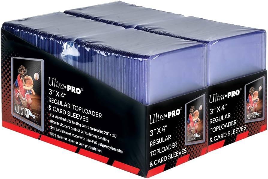 Ultra PRO 3" x 4" Clear Regular Toploaders for Cards with Card Sleeves Bundle Standard Size 200ct... | Amazon (US)
