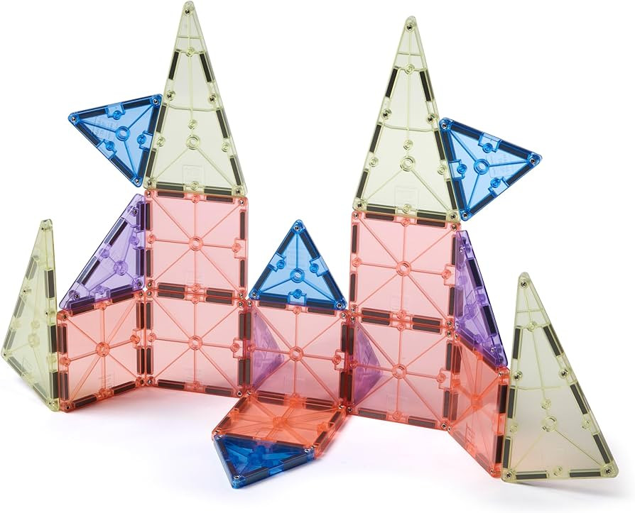 MAGNA-TILES Color Shop Pastel 20-Piece Magnetic Construction Set, The Original Magnetic Building ... | Amazon (US)