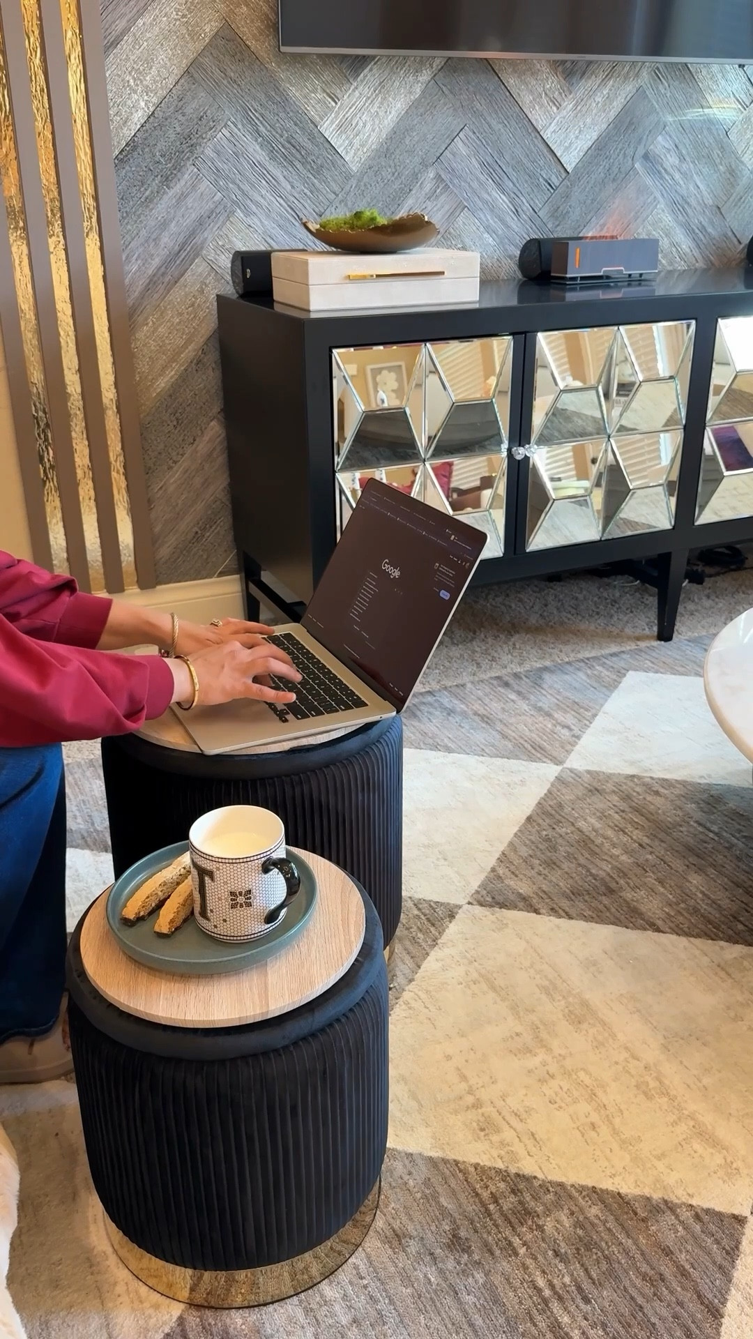 These nesting ottomans are the best. So easy to store and use around the house  

#LTKHome #LTKSeasonal #LTKmomlife