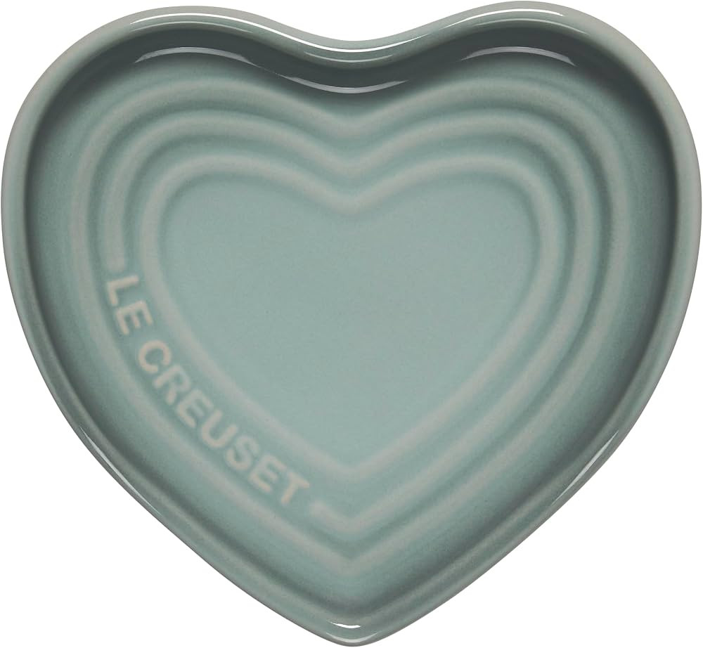 Le Creuset Stoneware Heart Shaped Spoon Rest, 5", Sea Salt | Amazon (US)