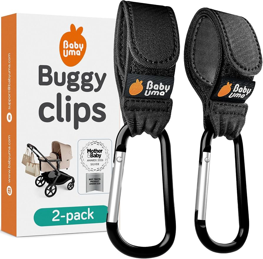 Baby Uma Buggy Clips - 2022 Double-Platinum Winning Pram Clips, Universal Pram Accessories, 5 kg ... | Amazon (UK)