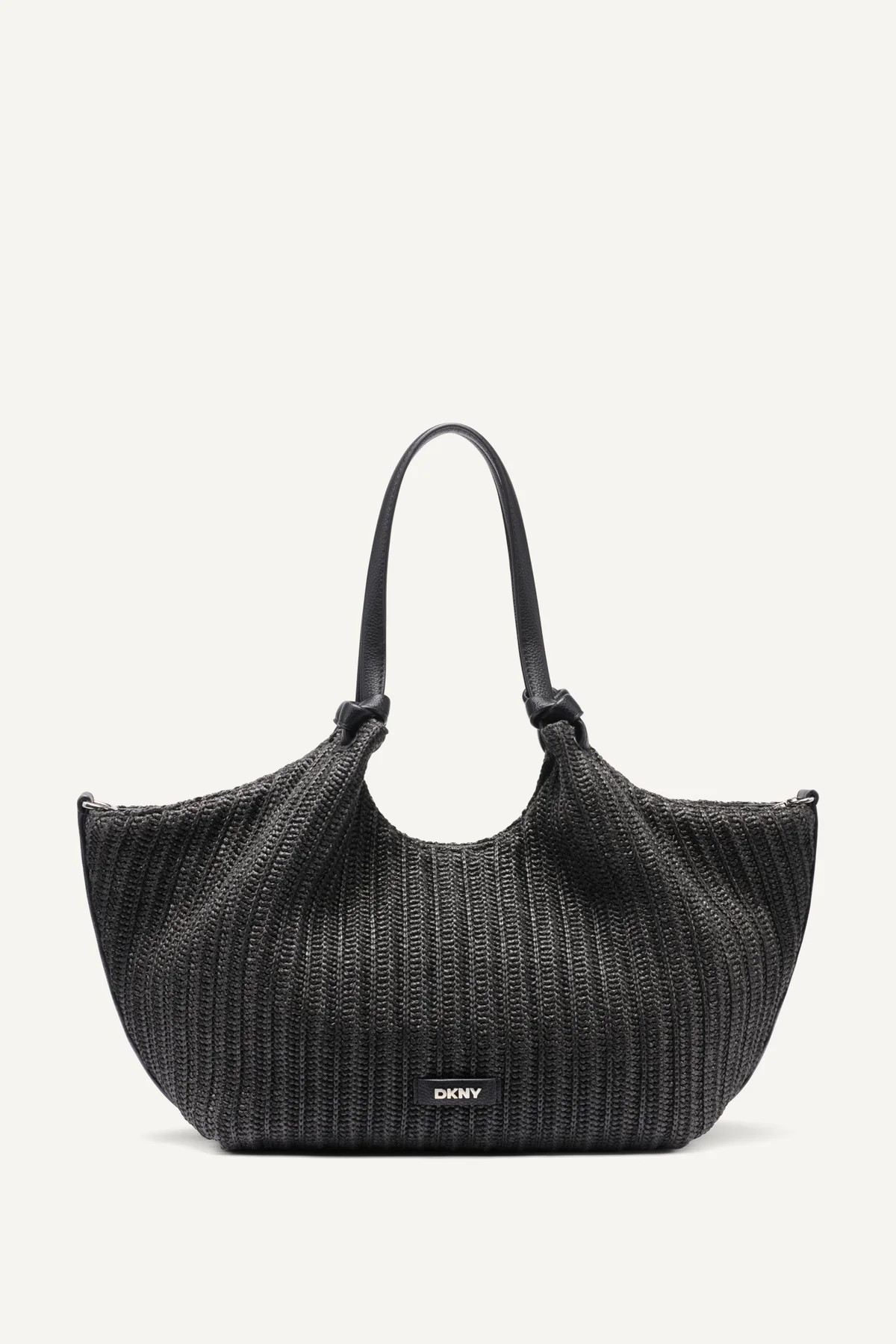 PAULA CROCHET RAFFIA MEDIUM COMMUTER TOTE | DKNY
